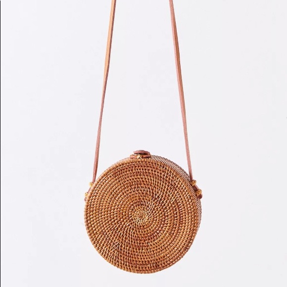 Urban Outfitters Circle Straw Crossbody Bag - Picture 5 of 5